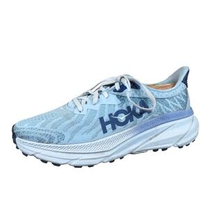 Hoka Challenger ATR 7 Women Running Shoes Size 7.5 Trail Hiking Blue Mesh